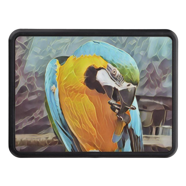 CUTE MACAW HITCH COVER (Front)