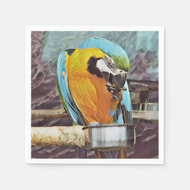 CUTE MACAW NAPKINS (Front)