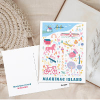 Cute Mackinac Island Michigan Map Favorite Things