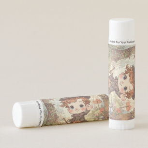 Cute Mad Hatter Whimsical Wonderland Woodland Art Lip Balm
