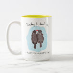 Cute Made For Each Otter Customized Gift Him Her Two-tone Coffee Mug at Zazzle