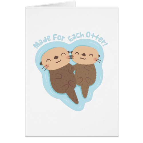 Cute Made For Each Otter Valentines Day Pun