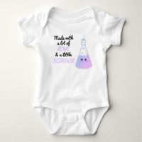 Cute Made With Love And Science Beaker Purple Blue