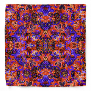 Cute magic abstract floral bandana