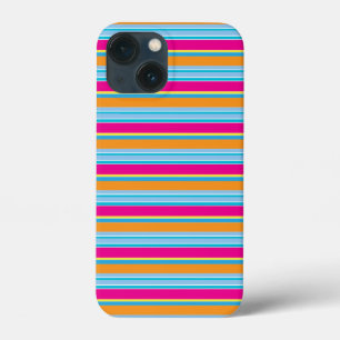 Cute magic colorful stripes iPhone 13 mini case