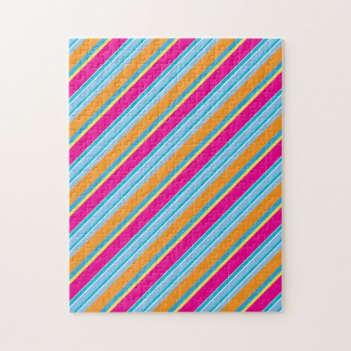 Cute magic colorful stripes jigsaw puzzle