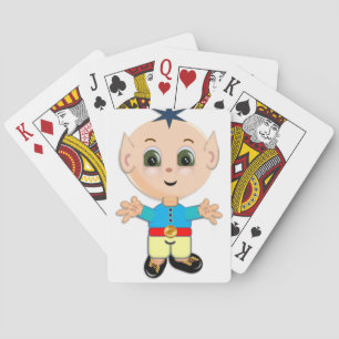 Cute magic elf poker cards