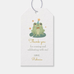 Cute Magic Frog Birthday  Gift Tags