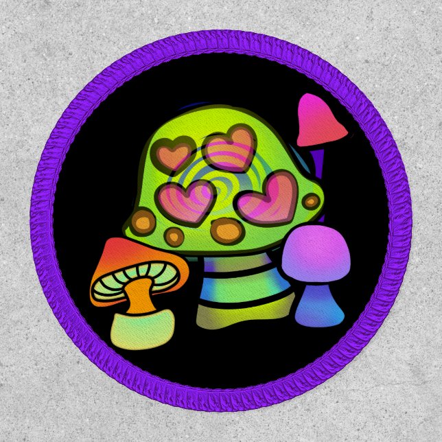 Cute Magic Mushrooms Patch (Front)