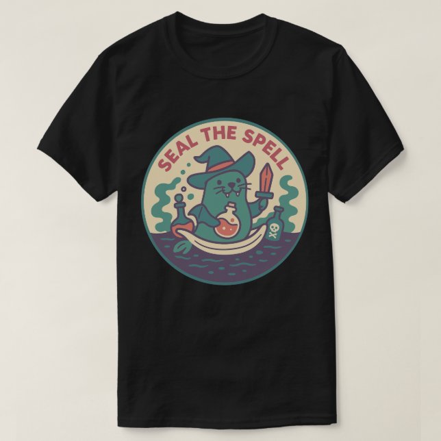 Cute Magic Seal Potion T-Shirt (Design Front)