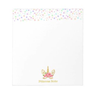 Cute Magic Unicorn & Multicolor Stars