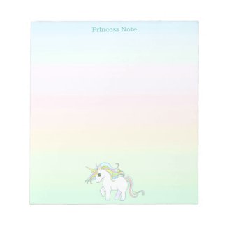 Cute Magic Unicorn on Pastel Colors