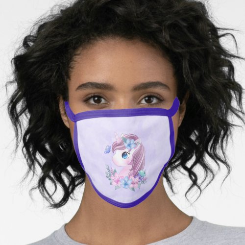 Cute  Magical Baby Unicorn with Big Eyes Face Mask