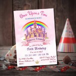 Cute magical castle rainbow princess 6th birthday invitation<br><div class="desc">Celebrate your little one's sixth birthday in style with our Cute Magical Castle Rainbow Princess 6th Birthday Invitation. This enchanting invitation is a perfect way to set the tone for a magical celebration fit for a princess. The centerpiece of this invitation is a stunning castle illustration, complete with turrets, towers,...</div>