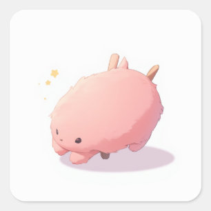 Cute Magical Design Square Sticker