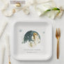 Cute Magical Enchanted Fairy On Way Baby Shower Paper Plates