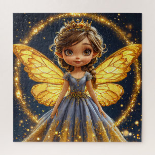 Cute Magical Fairy Girl Art for Home & Gift Jigsaw Puzzle