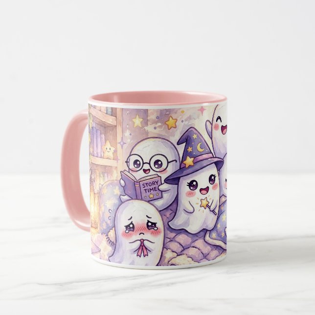 Cute Magical Ghosts Mug (Front Left)