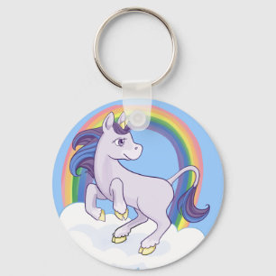 Cute Magical Rainbow Unicorn Keychain