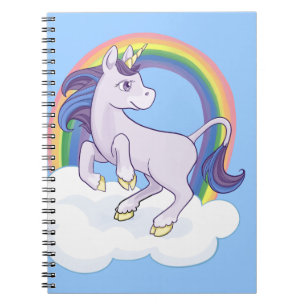 Cute Magical Rainbow Unicorn Notebook