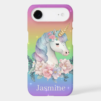 cute Magical unicorn add name iPhone 17 Air Case