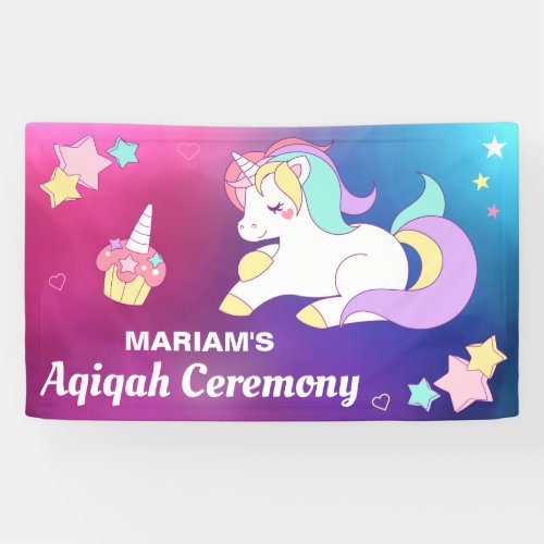 Cute Magical Unicorn Aqiqah