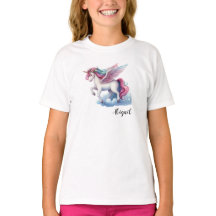 Cute Magical Unicorn Girly Birthday Gift T-Shirt