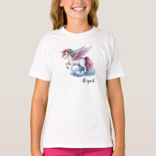 Cute Magical Unicorn Girly Birthday Gift T-Shirt
