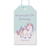 Cute Magical Unicorn Pastel Baby Shower BIRTHDAY Gift Tags