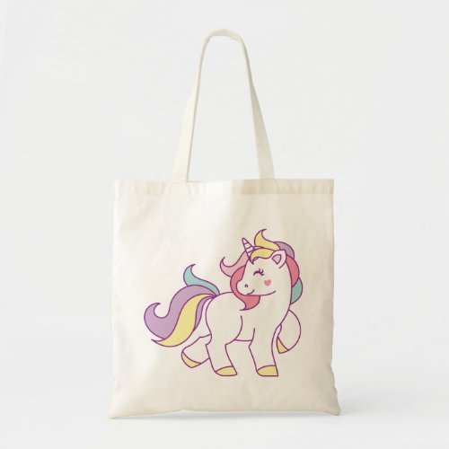 Cute Magical Unicorn Personalized Tote Bag