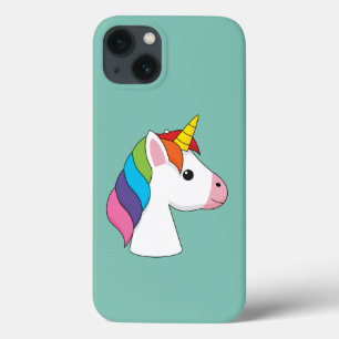 Cute Magical Unicorn with Colorful Hair iPhone 13 Case