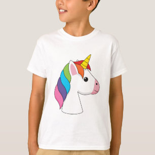 Cute Magical Unicorn with Colorful Hair T-Shirt