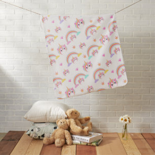 Cute Magical Unicorns Baby Blanket