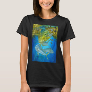 Cute Mahi Mahi Fishing Fish Tuna And Turtle  T-Shirt