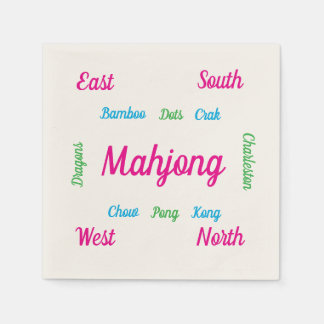 Cute mahjong napkins