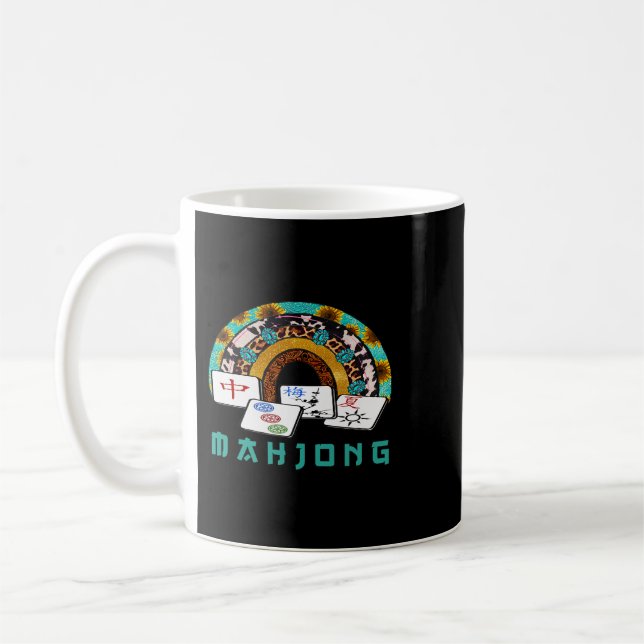 Cute Mahjong Queen Fun Chinese Jewish Game apparel Coffee Mug (Left)