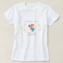 Cute Maid House Pink Glitter Cleaning Service T-Shirt