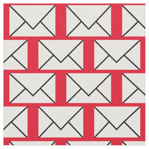 Cute Mail Letters Envelopes Fabric