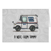 Cute Mail Truck (Front Horizontal)