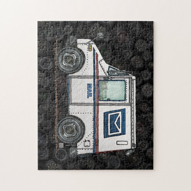 Cute Mail Truck Jigsaw Puzzle (Vertical)