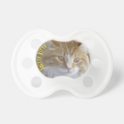 Cute Maine Coon Kitten Photo Newborn Child Baby Pacifier