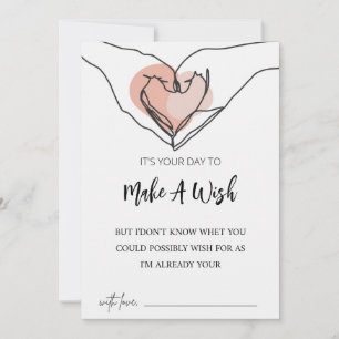 Cute Make A Wish  Line Art  Birthday Card,  Invitation