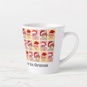 Cute MAKE MUCH ROOM FOR CHRIST Christmas Mushrooms Latte Mug