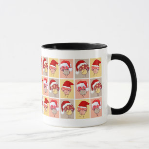 Cute MAKE MUCH ROOM FOR CHRIST Christmas Mushrooms Mug