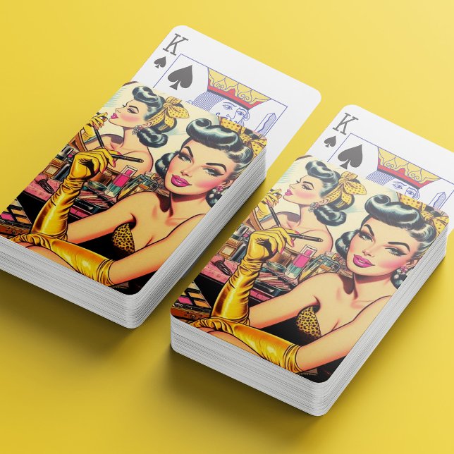 Cute Make-up Pin-up Poker Cards (Creator Uploaded)