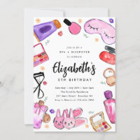 Cute Makeup Girls Slumber Sleepover Spa Birthday