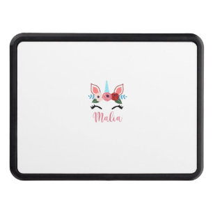 Cute Malia Magical Floral Unicorn For Girls T-Shir Hitch Cover