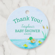 Cute Mallard Duck Baby Shower Thank You