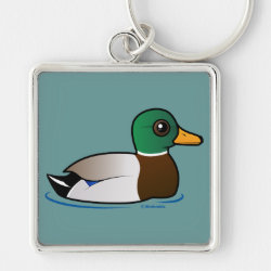 Customizable Mallard Premium Square Keychain