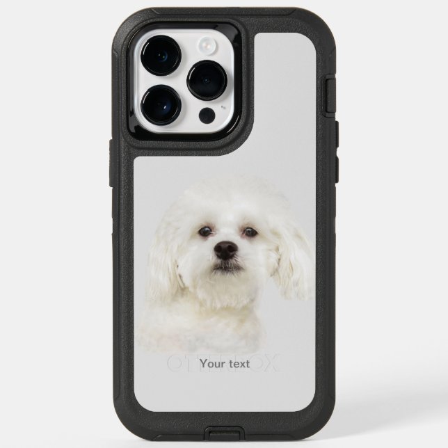 Cute Maltese puppy OtterBox iPhone Case (Back)